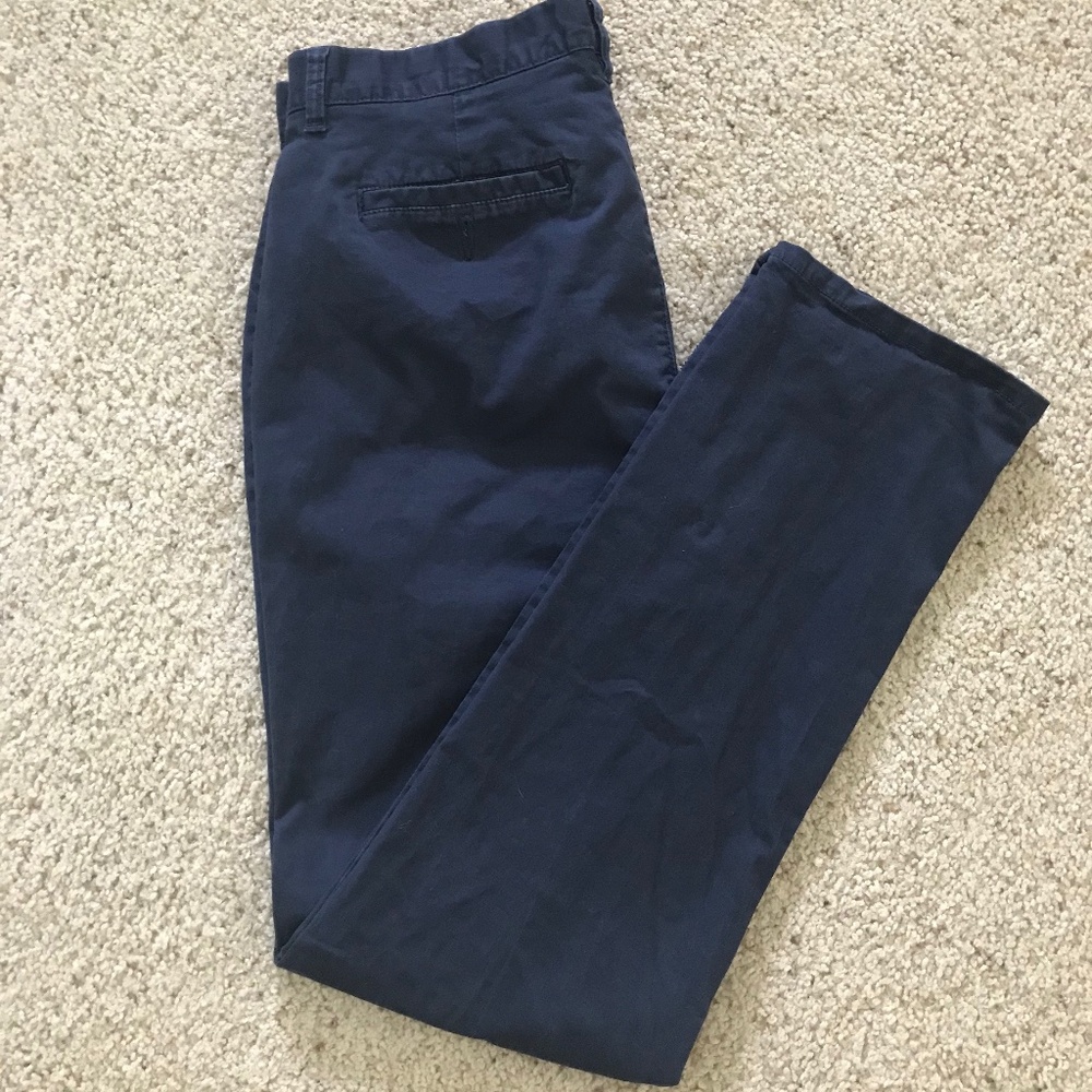 GUESS CAPRICE WOVEN STRETCH PANTS Navy Size 34